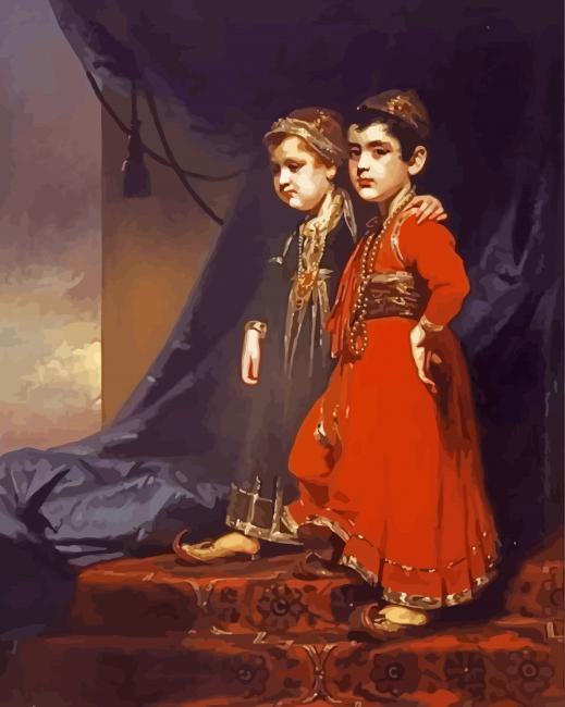 Kikpatrick Children George Chinnery paint by number