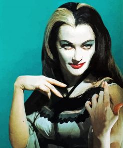 Lily Munster paint by number