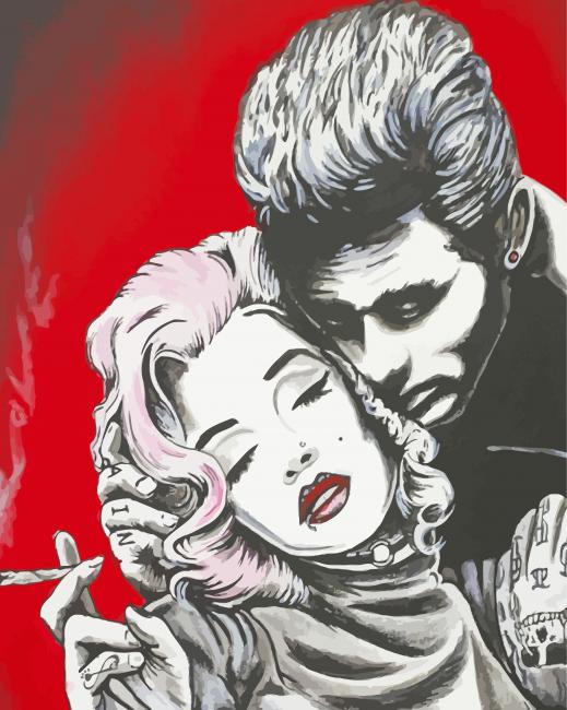 Marilyn And Dean Art paint by number
