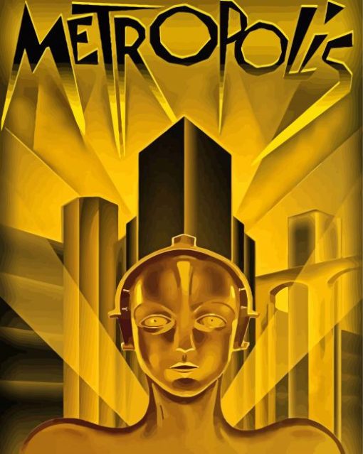Metropolis Movie Poster paint by number