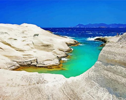 Milos Island paint by number