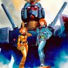 Mobile Suit Gundam Vintage Anime Characters paint by number