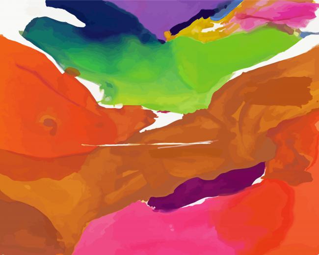 Nature Abhors A Vacuum By Helen Frankenthaler paint by number