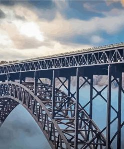 New River Gorge National Park Bridge paint by number