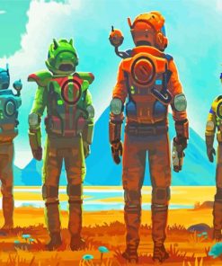 No Mans Sky Characters paint by number