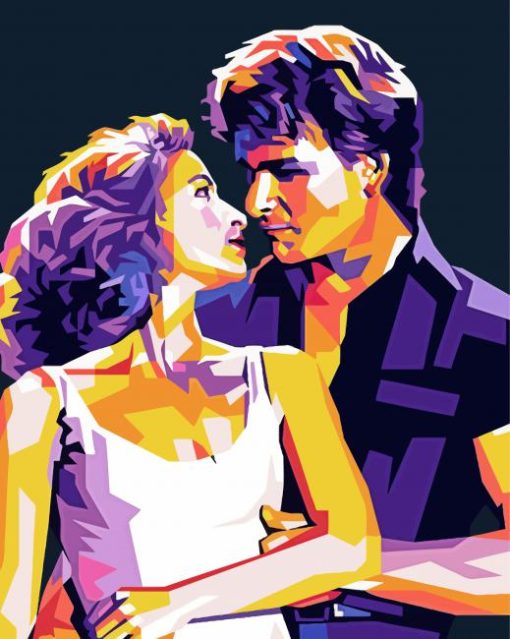 Patrick Swayze paint by number