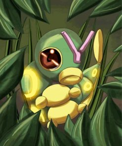 Pokemon Caterpie Bug paint by number