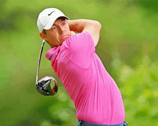 Rory McIlroy Golf Player paint by number