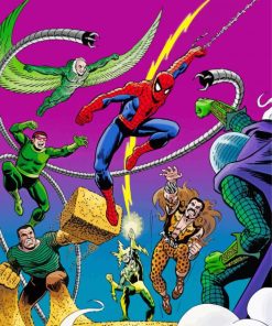 Sinister Six Marvel paint by number