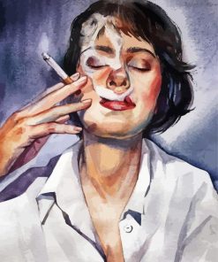 Smoke Girl paint by number
