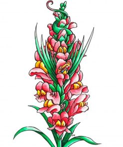 Snapdragons Art paint by number