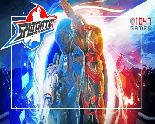 Splitgate Video Game Poster paint by number