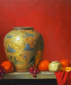 Still Life With Old Vase paint by number