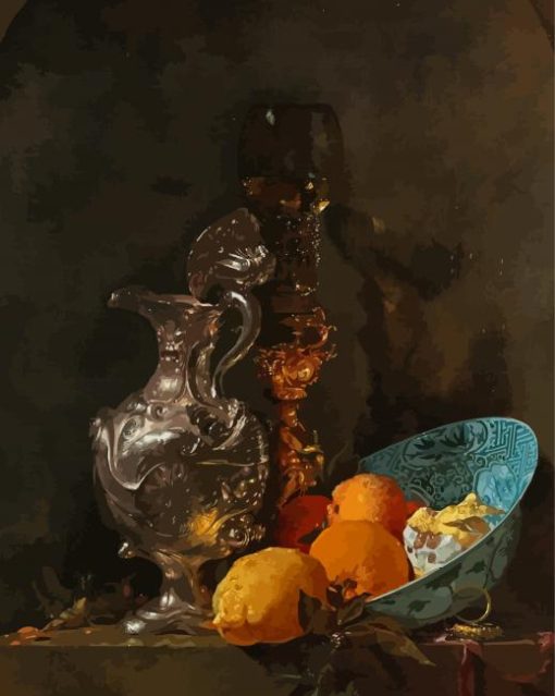 Still Life With A Silver Jug Paint by number