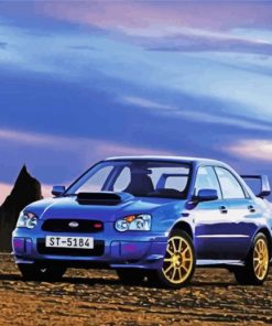 Subaru WRX Car paint by number