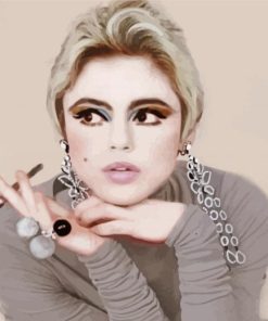 The American Actress Edie Sedgwick Paint by number