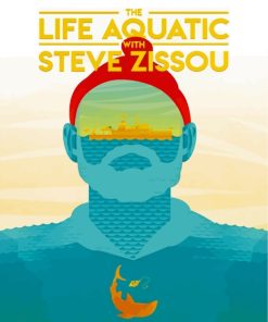 The Life Aquatic With Steve Zissou Illustration Poster paint by number
