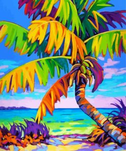 Tropical Trees Paint by number
