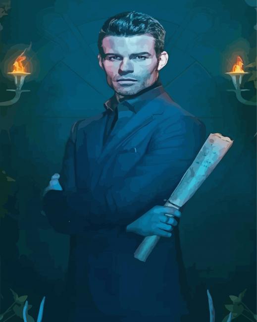 Vampire Elijah Mikaelson paint by number