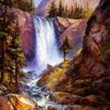 Vernal Falls Art paint by number