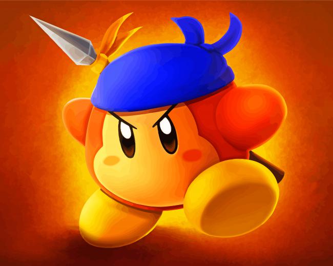 Waddle Dee Kirby Game paint by number