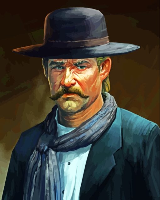 Wyatt Earp Art Paint by number