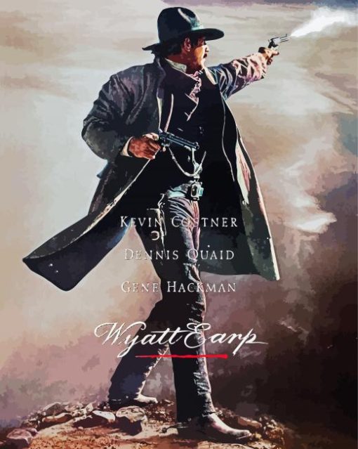 Wyatt Earp Movie paint by number