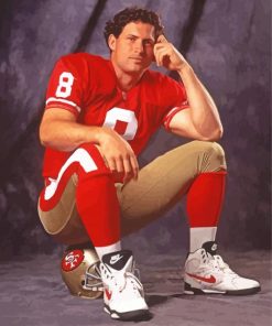 Young Steve Young paint by number