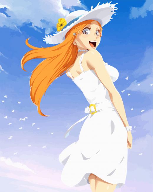 Adorable Orihime Inoue paint by number