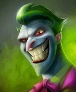 Aesthetic Animated Joker Art paint by number