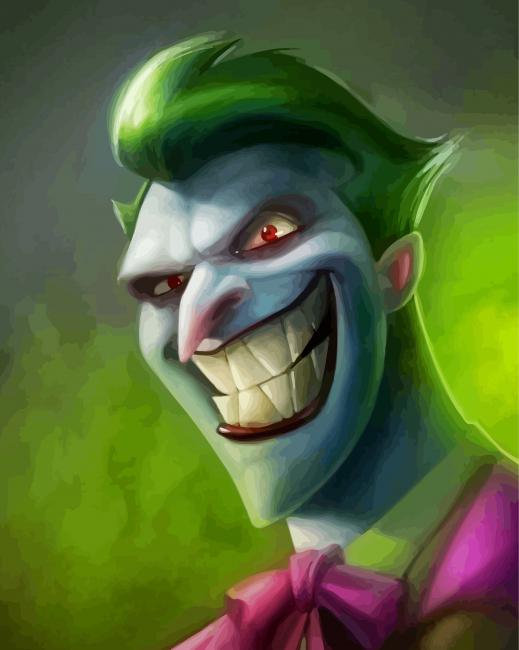 Aesthetic Animated Joker Art paint by number