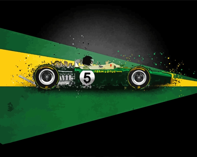 Aesthetic Jim Clark paint by number