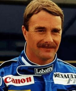 Aesthetic Nigel Mansell Paint by number