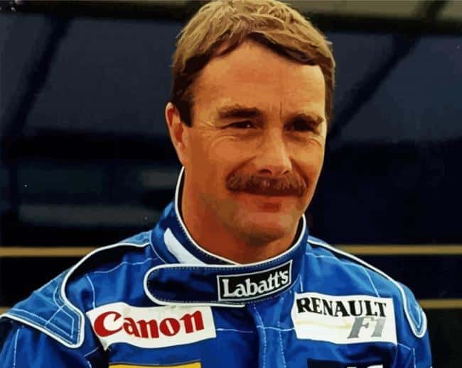 Aesthetic Nigel Mansell Paint by number