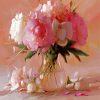 Aesthetic Still Life With Pink Peonies paint by number