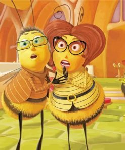 Aesthetic Bee Movie Characters paint by number