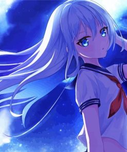 Anime Girl Sailor Suit paint by number