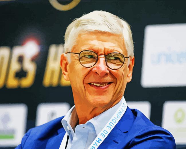 Arsene Wenger Smiling paint by number
