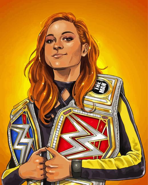 Becky Lynch Art Paint by number