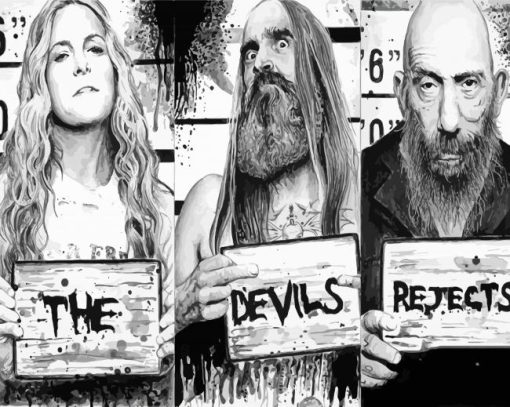 Black And White The Devil's Rejects paint by number