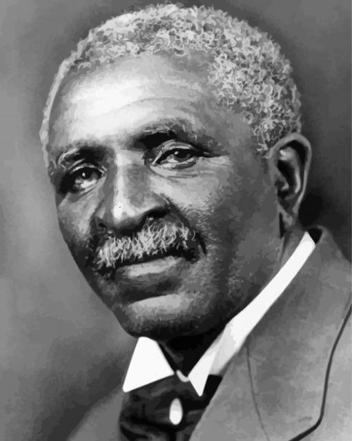 Black And White Washington Carver paint by number
