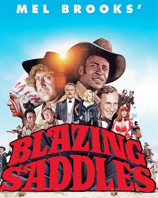 Blazing Saddles Movie paint by number