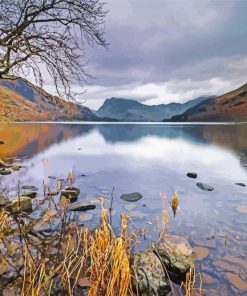 Buttermere Lake In England Paint by number