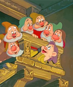 Cute Disney Dwarfs paint by number