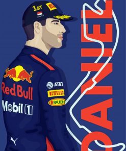 Daniel Ricciardo paint by number
