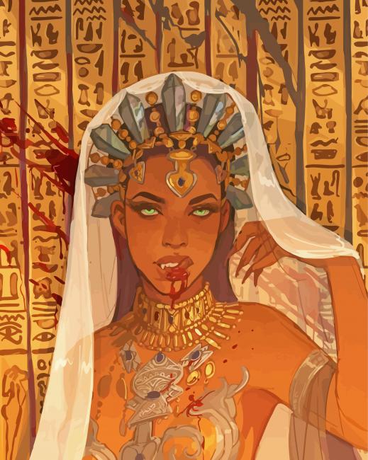 Egyptian Queen Of The Damned paint by number