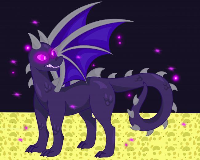 Ender Dragon Paint by number
