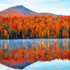 Fall In Mountains Water Reflection paint by number