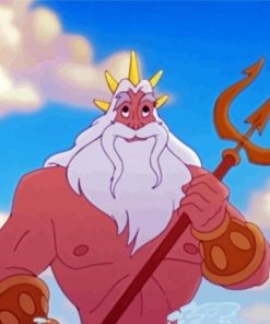 Father King Triton Disney paint by number