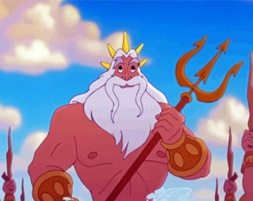 Father King Triton Disney paint by number